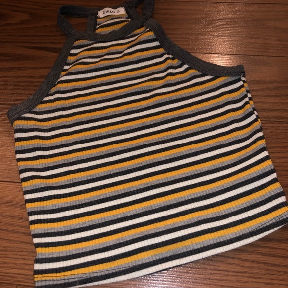 Striped racer back tank - Picture 2 of 4